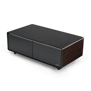 Умный кофейный столик с холодильником Eureka TB135 Walnut+Black