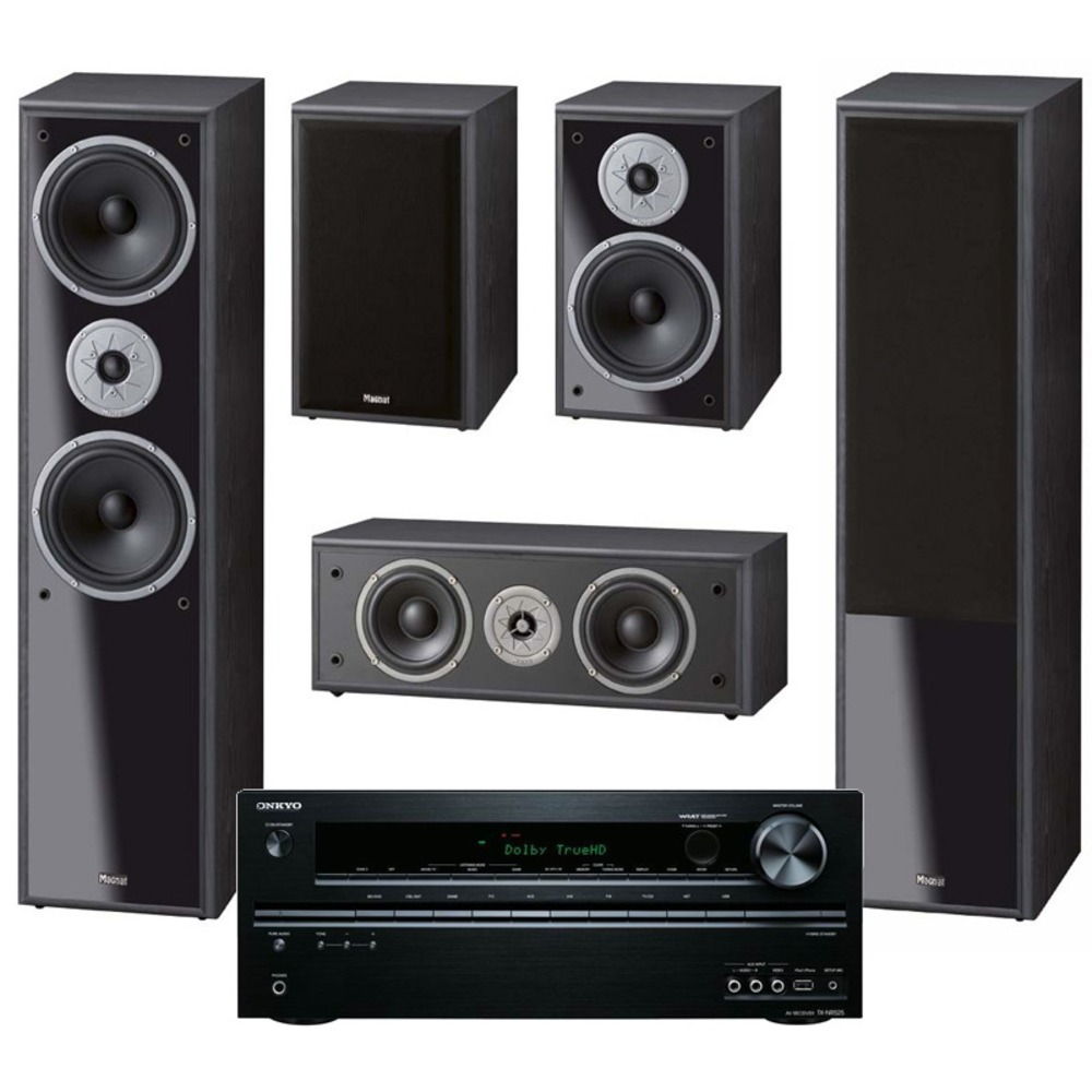 Домашний кинотеатр Onkyo TX-NR525 + Monitor Supreme Set 800 Piano Black
