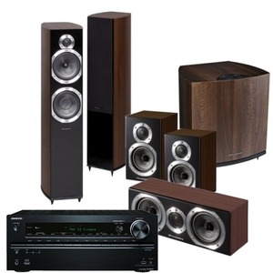 Домашний кинотеатр Onkyo TX-NR727 + Wharfedale Diamond 5.1 Wenge