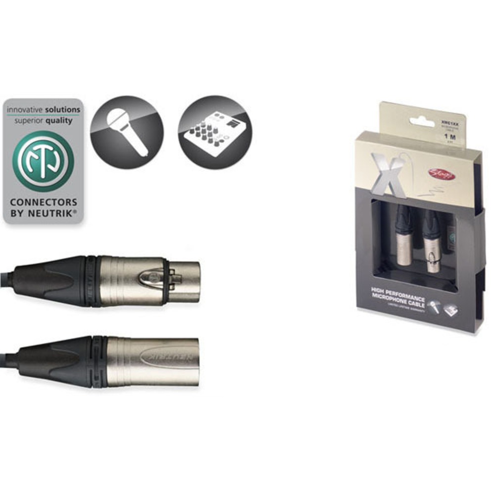 Кабель аудио 1xXLR - 1xXLR Stagg XMC1XX 1.0m