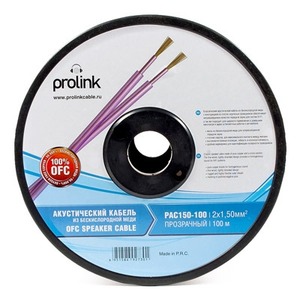 Кабель акустический с катушки двухжильный ProLink PAC150-100