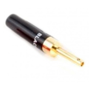 Разъем Банана Black Rhodium Banana plug Gold plated до 4.5 mm Black