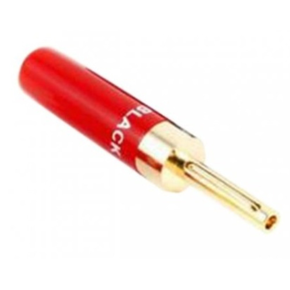 Разъем Банана Black Rhodium Banana plug Gold plated до 4.5 mm Red