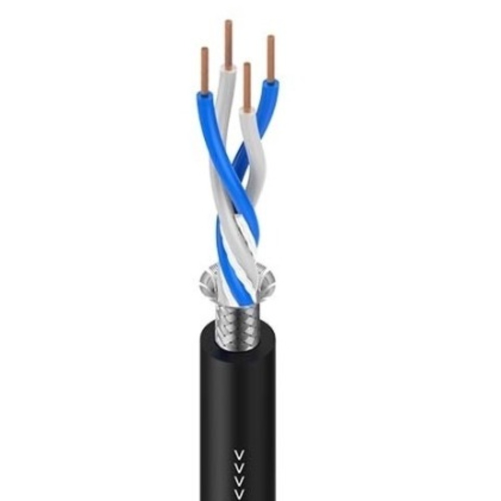 Кабель микрофонный на катушках Roxtone MC040/100 Black 100.0m