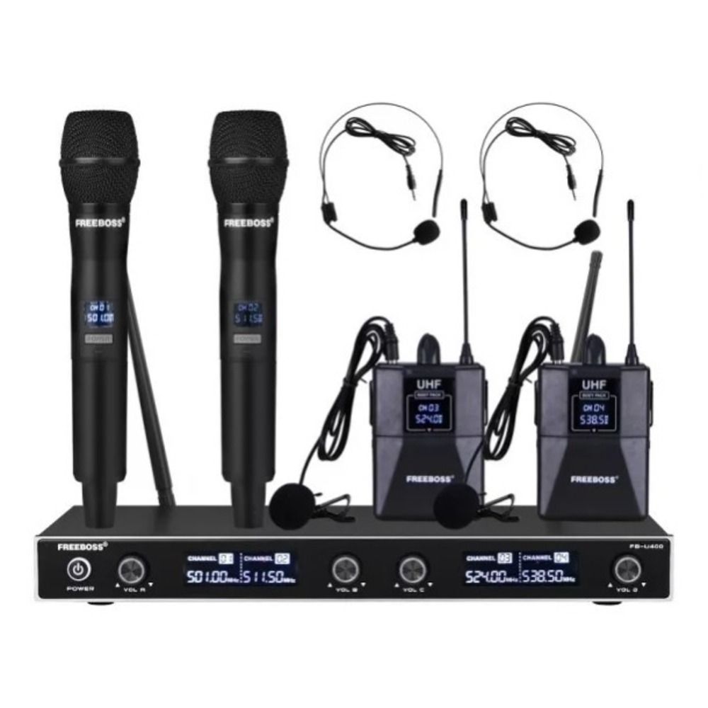Радиосистема на четыре микрофона FREEBOSS FB-U400H2 BandC