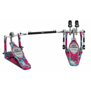 Педаль для барабана Tama IRON COBRA HP900PWMCS Power Glide Twin Pedal Coral Swirl