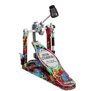 Педаль для барабана Tama IRON COBRA HP900PMPR Power Glide Single Pedal Psychedelic Rainbow