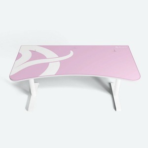 Стол игровой Arozzi Arena Gaming Desk - White-Pink