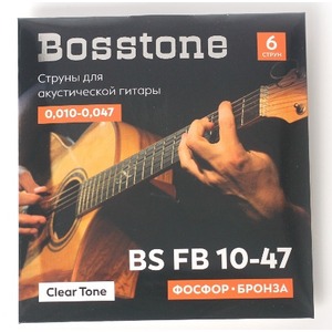 Струны для акустической гитары Bosstone Clear Tone BS FB10-47