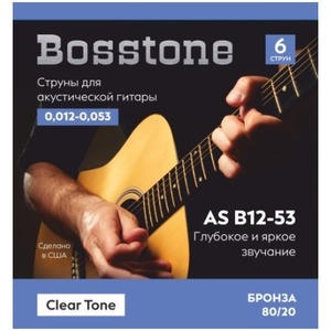 Струны для акустической гитары Bosstone AS B12-53