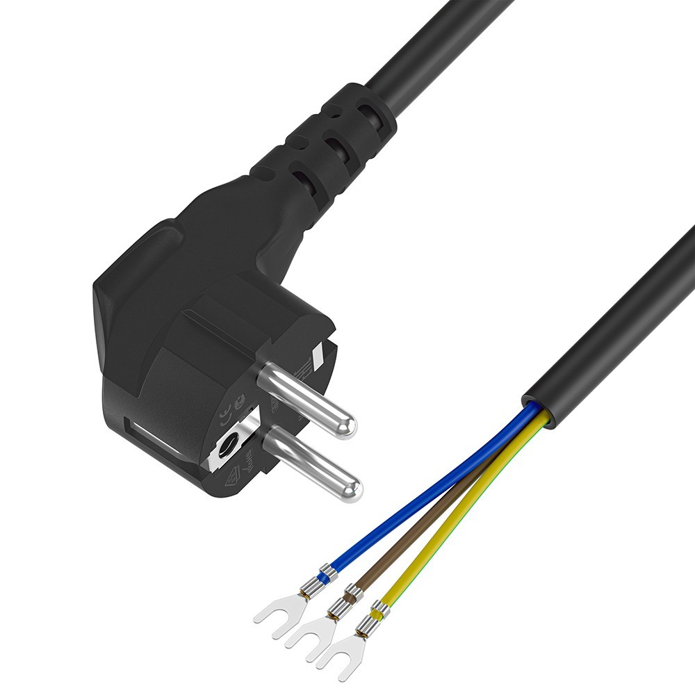 Кабель силовой Schuko - Pin Greenconnect GCR-55496 0.5m