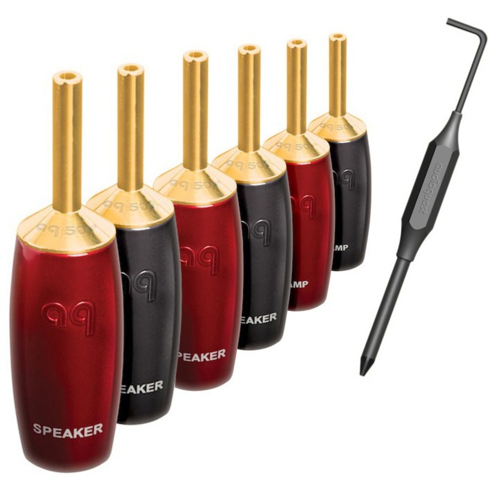 Разъем Банана Audioquest SureGrip507 Banana Gold (Set 6)