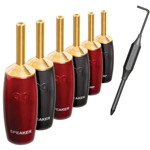 Разъем "Банана" Audioquest SureGrip507 Banana Gold (Set of 6)