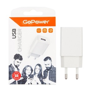 Сетевое зарядное устройство универсальное GoPower 00-00018569