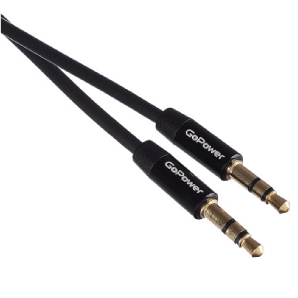 Кабель аудио 1xMini Jack - 1xMini Jack GoPower 00-00027479 1.5m