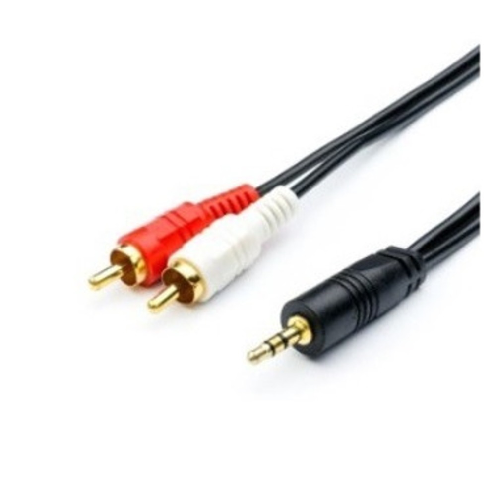 Кабель аудио 1xMini Jack - 2xRCA GoPower 00-00027488 1.5m