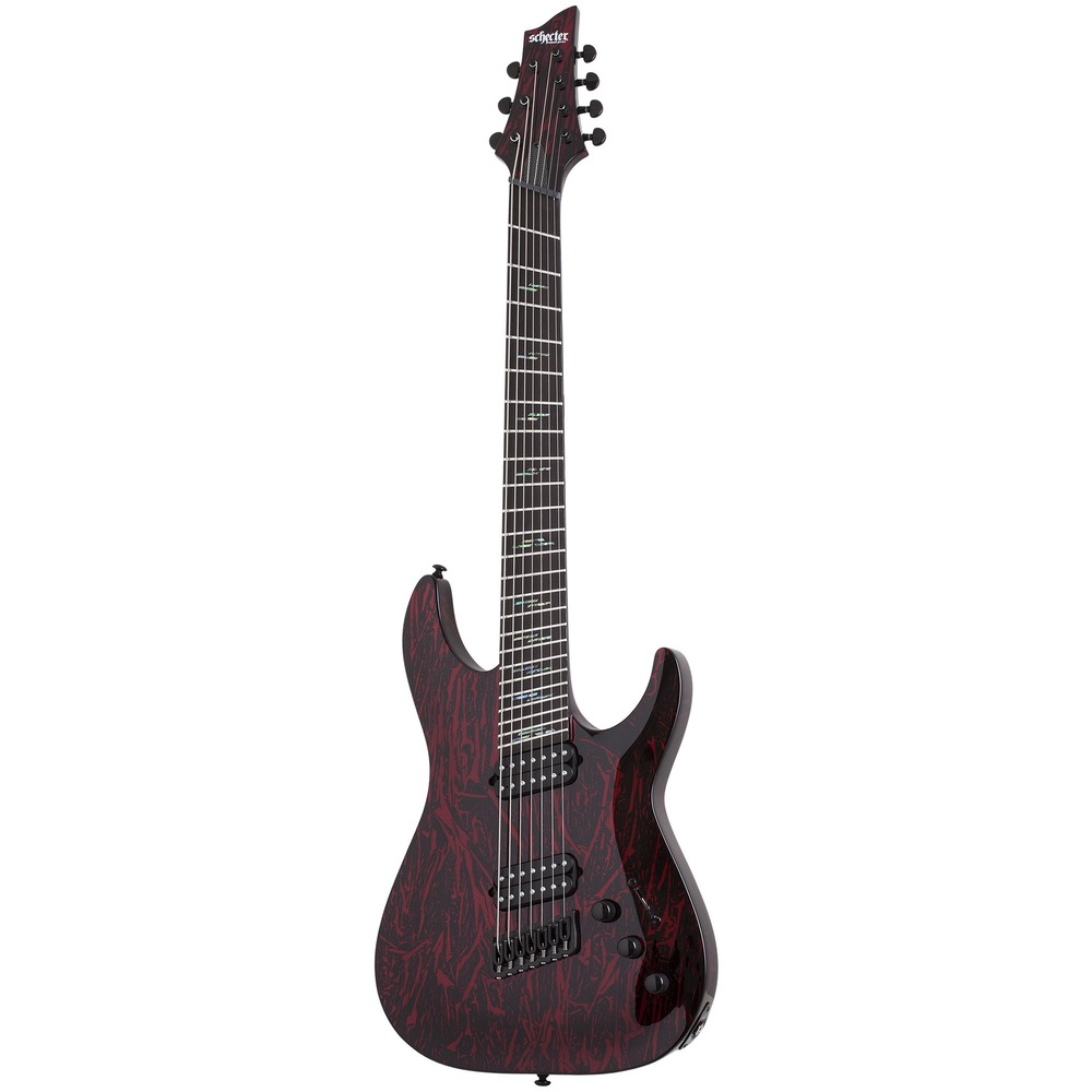 Электрогитара SCHECTER C-7 MULTISCALE SILVER MOUTAIN BLOOD  MOON