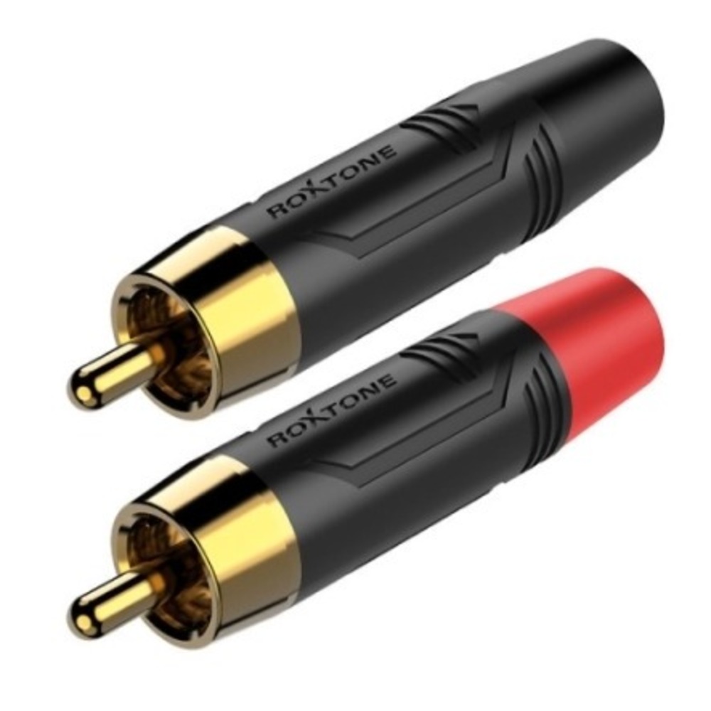 Разъем RCA (Комплект) Roxtone RF2CS-BG (2шт.)