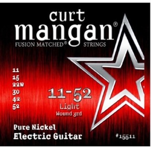 Струны для электрогитары CURT MANGAN Electric Pure Nickel 11-52