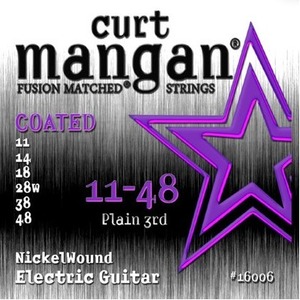 Струны для электрогитары CURT MANGAN Electric Nickel Wound 11-48 COATED