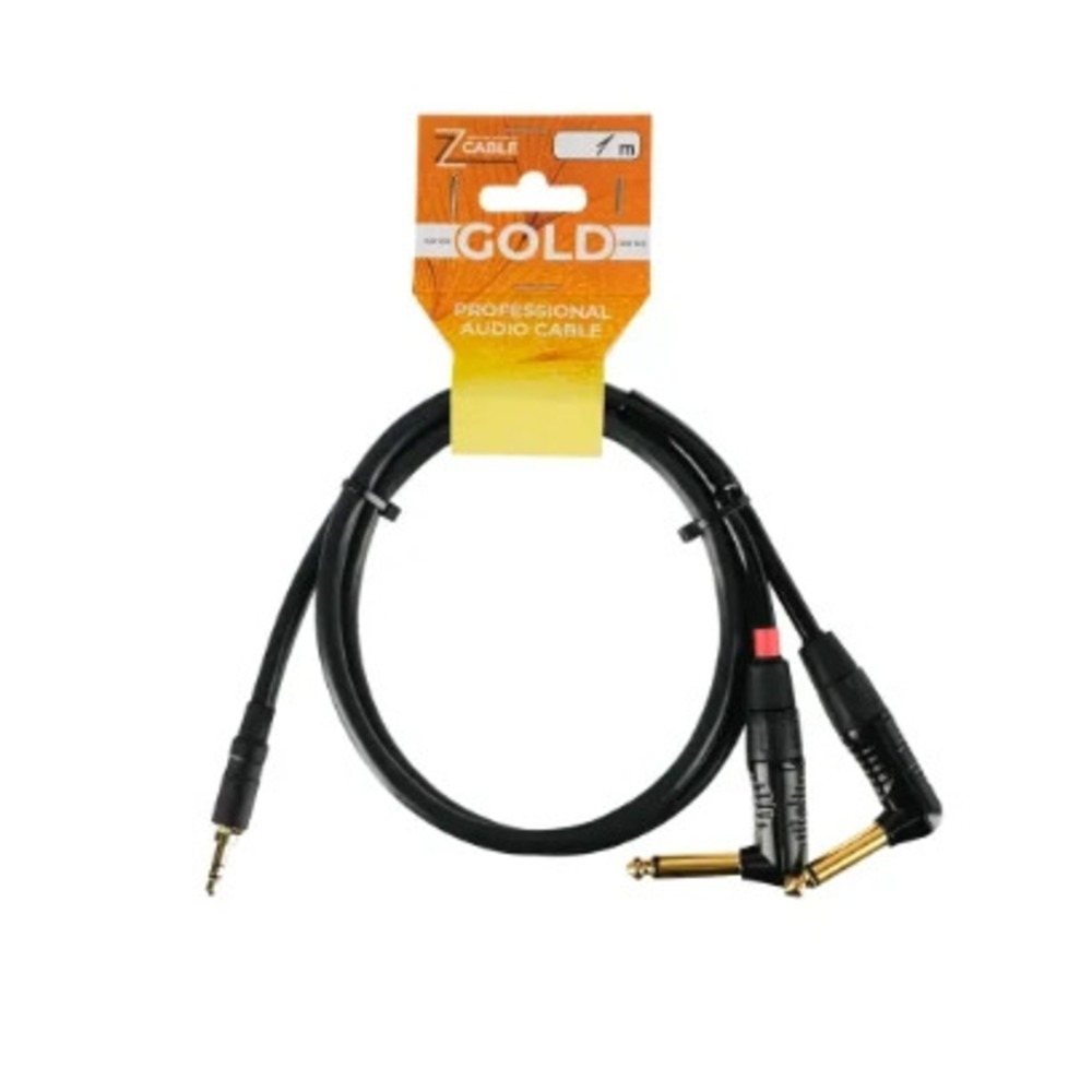 Кабель аудио 1xMini Jack - 2xJack ZZcable G53-3,5-2JR-0100-0 1.0m