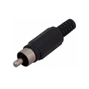Разъем RCA (Папа) Rexant 14-0404 Штекер RCA Черный (1 штука)