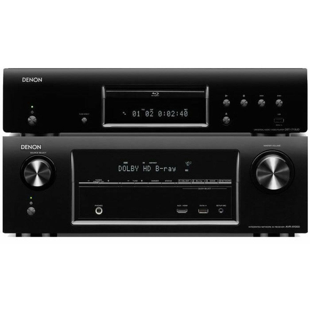 AV ресивер Denon AVR-X1000 + DBT-1713UD