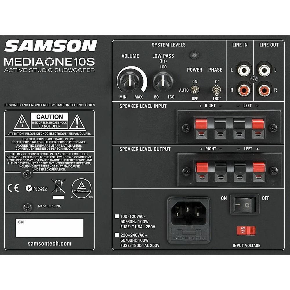 Студийный сабвуфер Samson MediaOne 10S