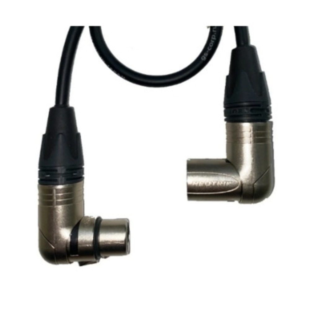 Кабель аудио 1xXLR - 1xXLR GS-PRO XLR3M-R - XLR3F-R black 3.0m