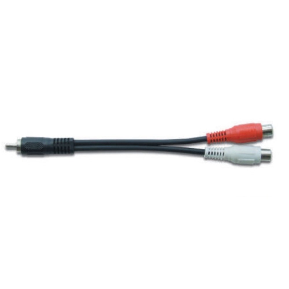 Кабель аудио 1xJack - 2xRCA Leem CYC-13 0.15m