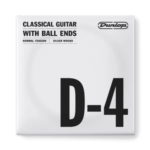 Струны для классической гитары DUNLOP DCV04DNB Nylon Silver Wound Ball Ends D-4