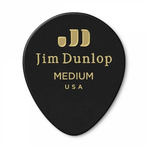 Медиатор DUNLOP 485003 Celluloid Black Teardrop Display