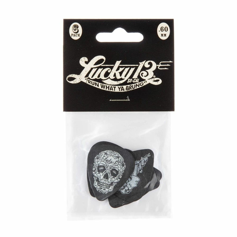 Медиатор DUNLOP L13CP060 Lucky 13 6Pack