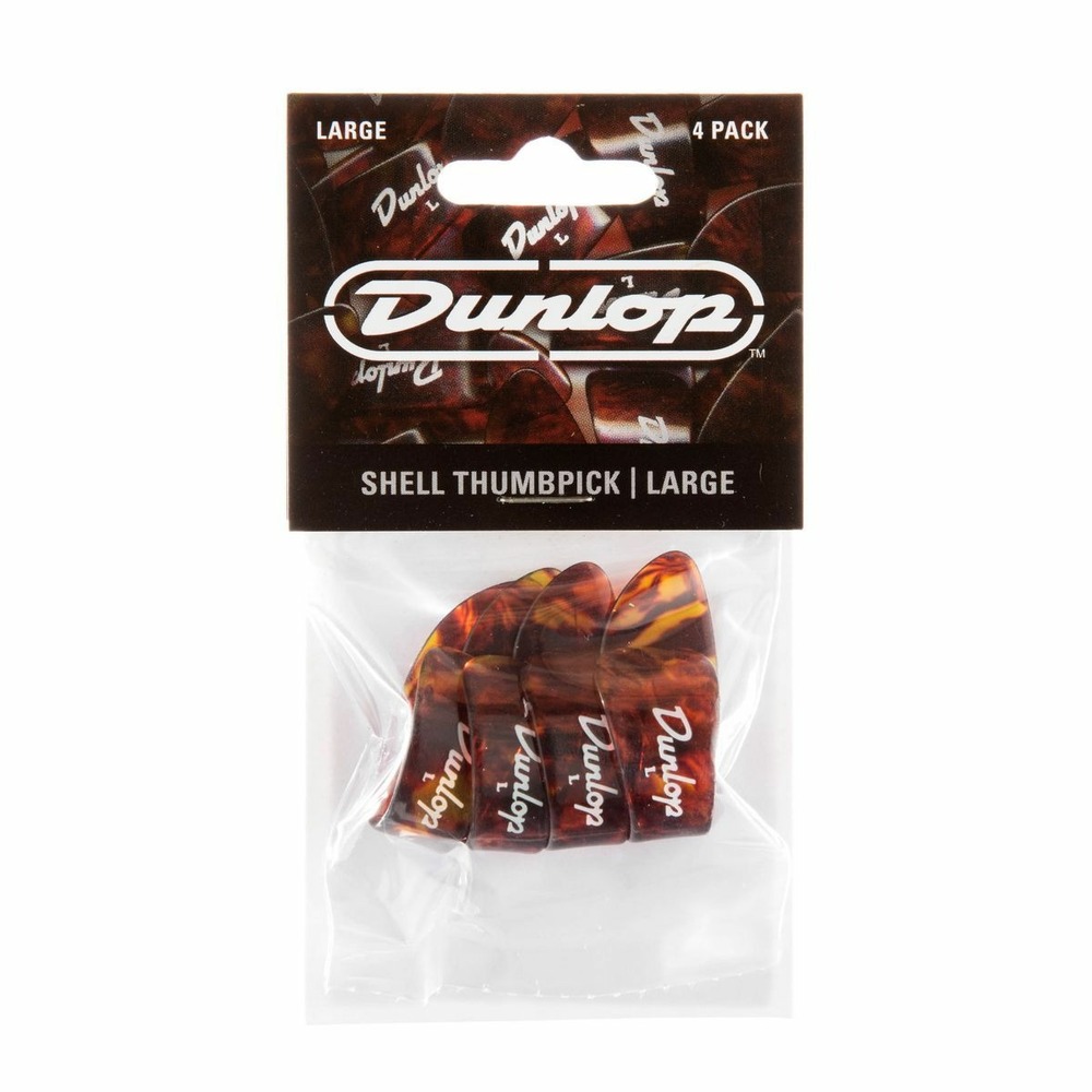 Медиатор DUNLOP 9023P Plastic Thumbpick Shell 4Pack