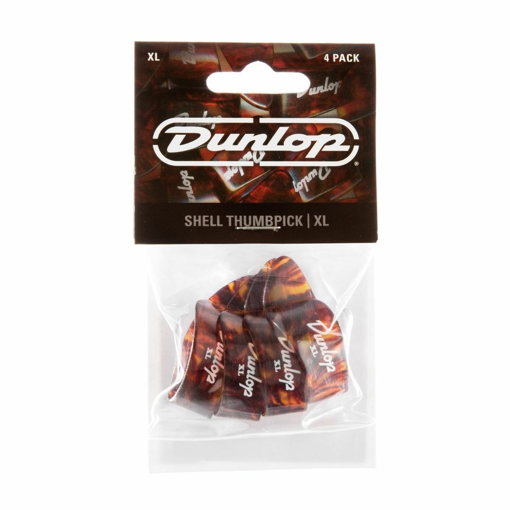 Медиатор DUNLOP 9024P Plastic Thumbpick Shell 4Pack