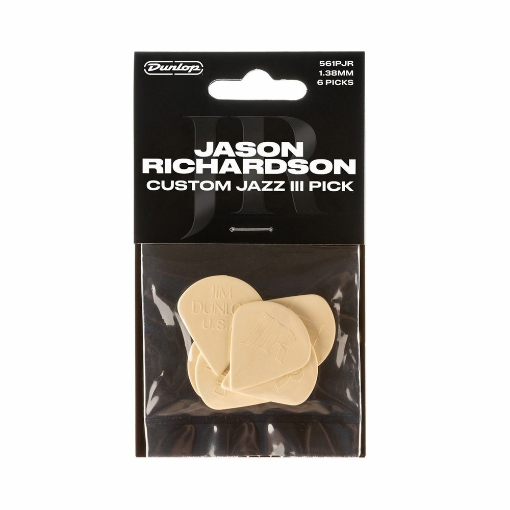 Медиатор DUNLOP 561PJR Jason Richardson Custom Jazz lll 6Pack
