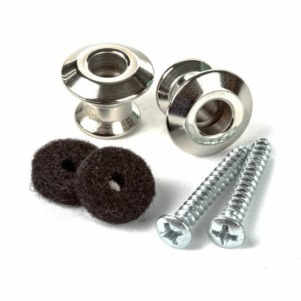 Набор креплений для гитарного ремня DUNLOP 2PSLS031N Straplok Dual Design Strap Button Set