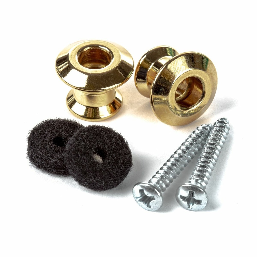 Набор креплений для гитарного ремня DUNLOP 2PSLS034G Straplok Dual Design Strap Button Set