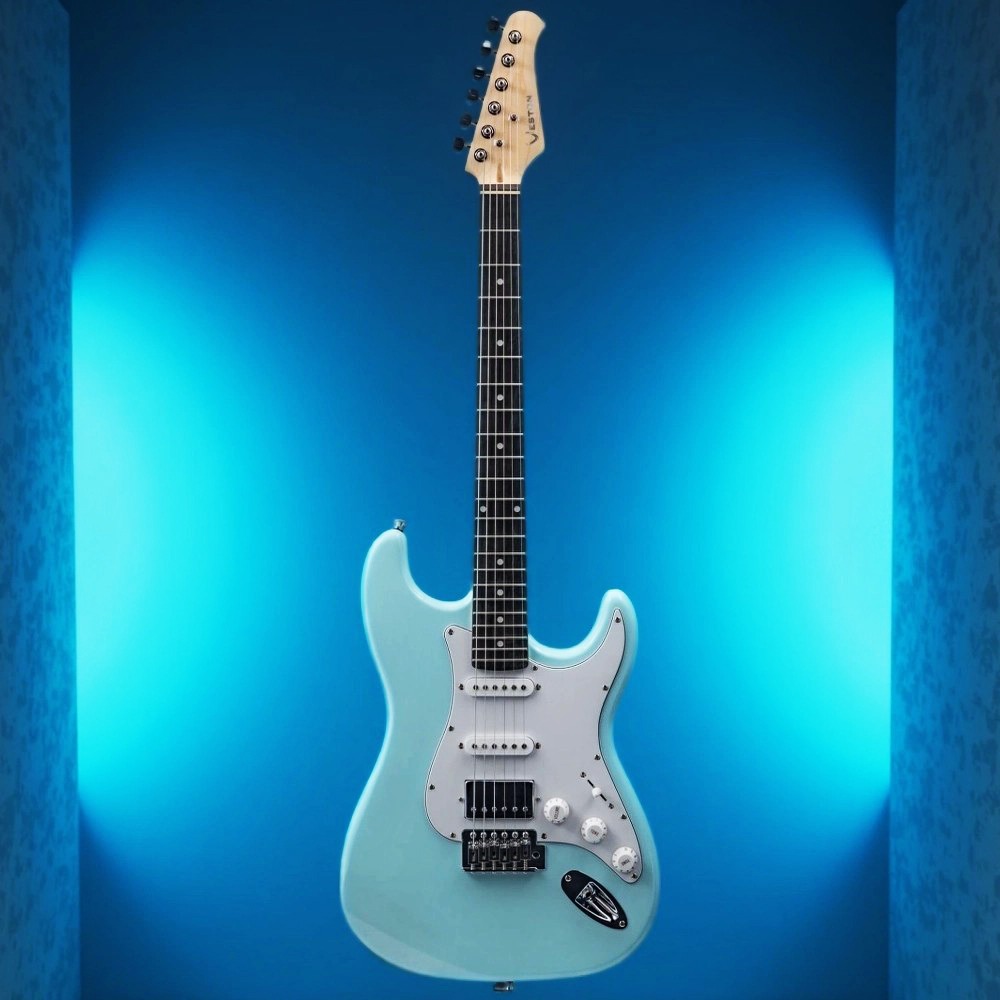 Электрогитара шестиструнная VESTON ST-HSS SBL