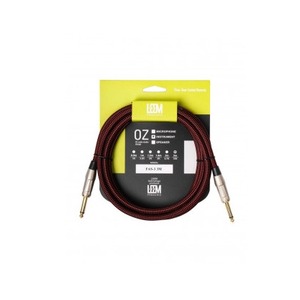 Кабель аудио 1xJack - 1xJack Leem FAS-3 BK/RD 3.0m
