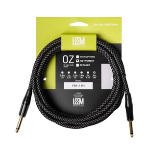 Кабель аудио 1xJack - 1xJack Leem FRS-3 GR/BK 3.0m