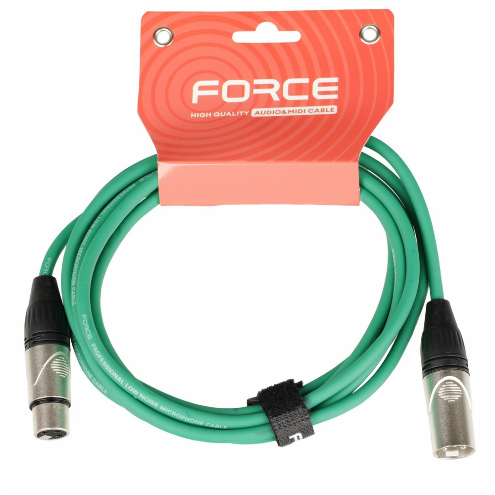 Кабель аудио 1xXLR - 1xXLR FORCE FMC-05/3 GR 3.0m