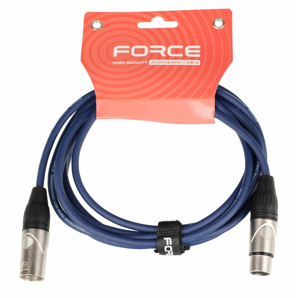 Кабель аудио 1xXLR - 1xXLR FORCE FMC-05/10 BL 10.0m