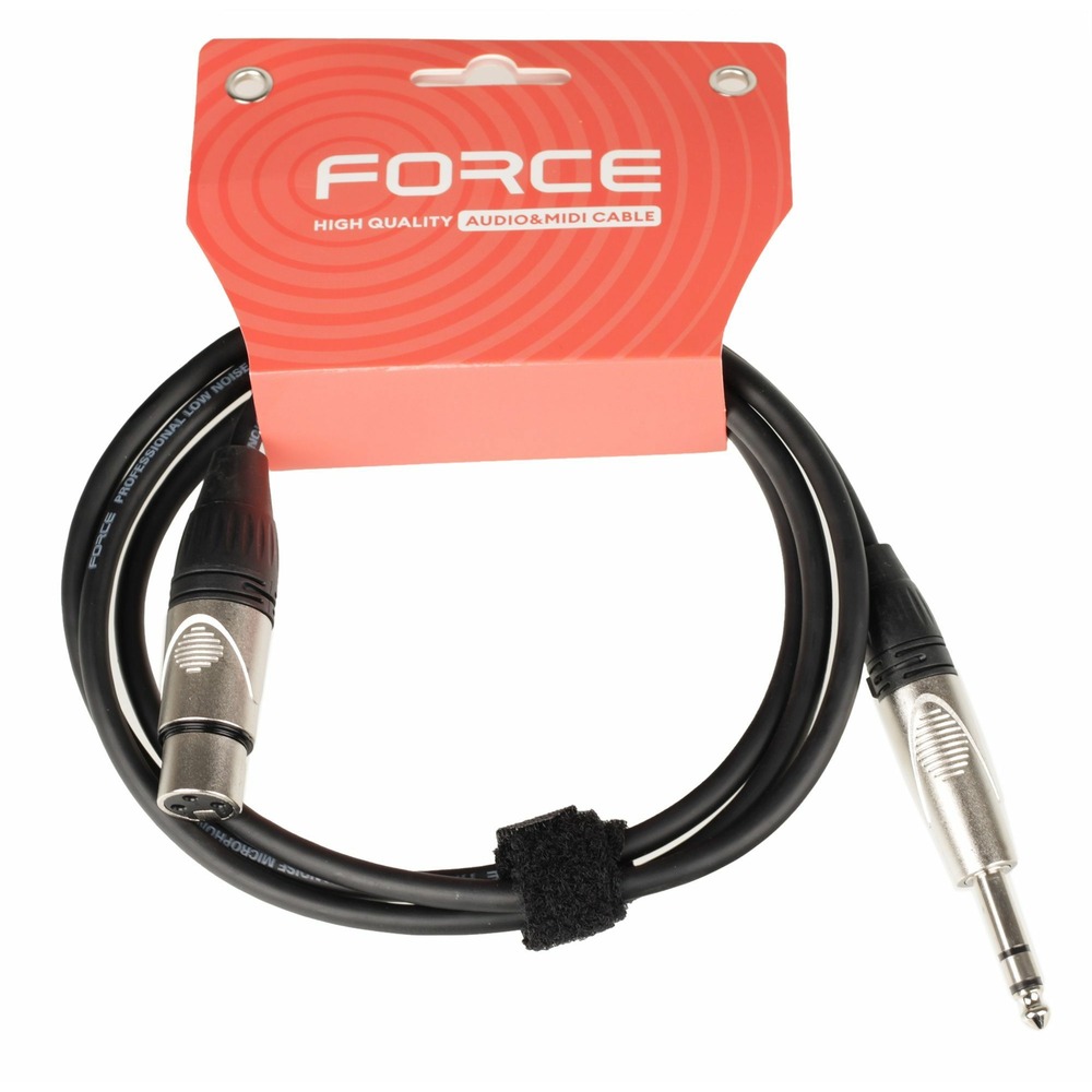 Кабель аудио 1xJack - 1xXLR FORCE FMC-15/1.5 1.5m