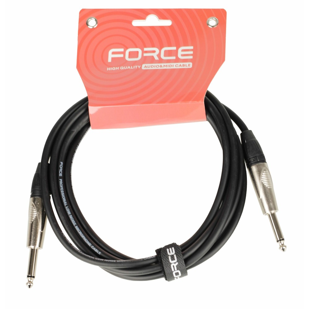Кабель аудио 1xJack - 1xJack FORCE FGC-09/1.5 1.5m