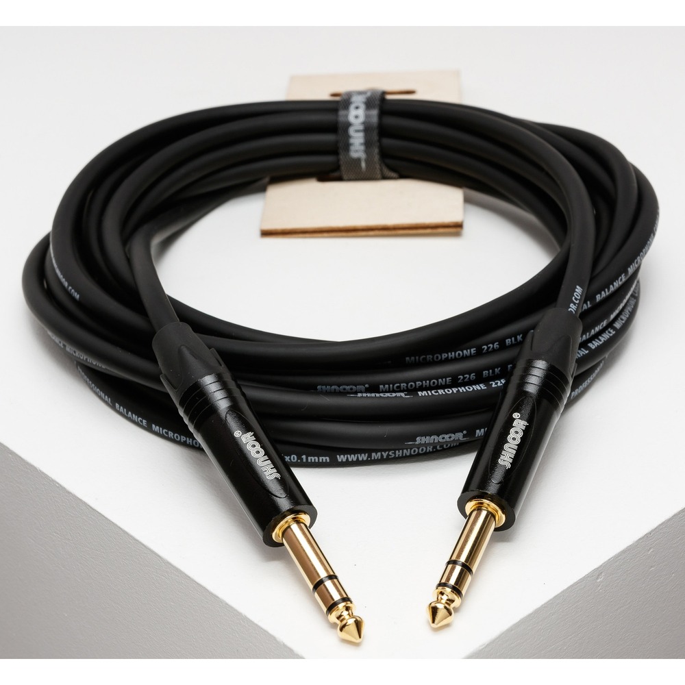 Кабель аудио 1xJack - 1xJack Shnoor MC226-JSJS-B 0.5m