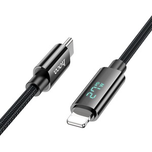 Кабель USB 3.1 Тип C - USB 2.0 Тип A hoco 6942007611879 2.4А, U125, черный 1.2m