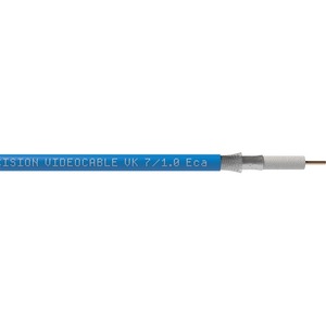 Кабель коаксиальный в нарезку Percon VK 7/1.0 ECA BLUE/100