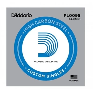 Струны для акустической гитары DAddario PL0095 Plain Steel