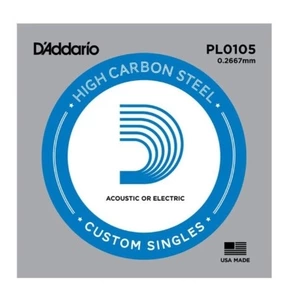 Струны для акустической гитары DAddario PL0105 Plain Steel